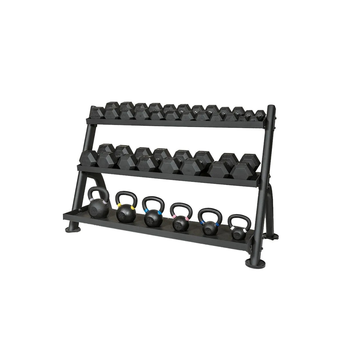 Paradigm Adjustable Dumbbell & Kettlebell Rack