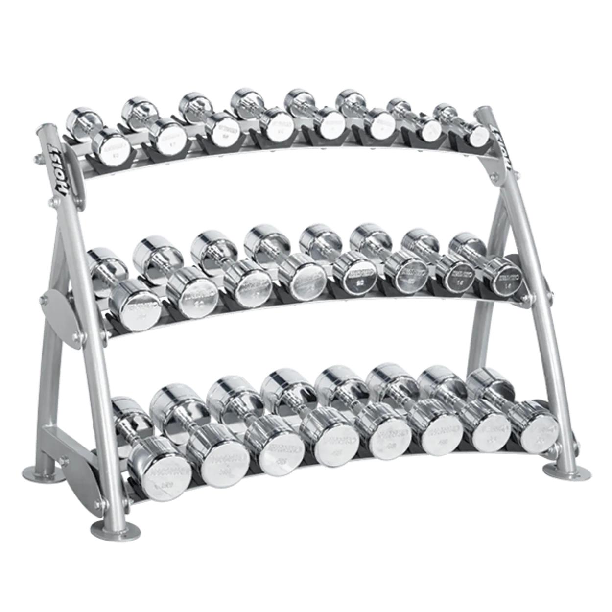HOIST CF-3462-3 3-Tier Horizontal Beauty Bell Rack (12 Pairs)