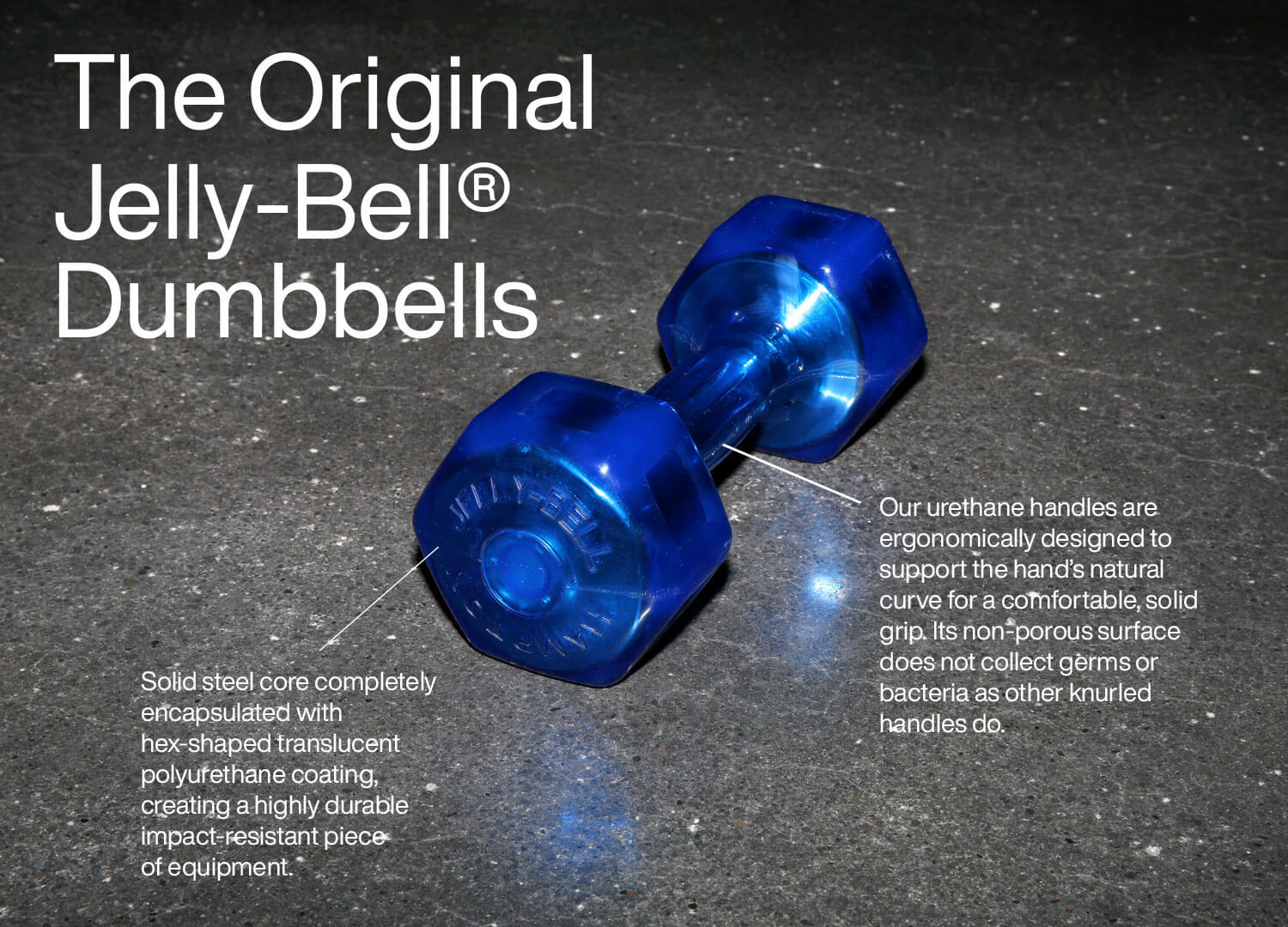 Hampton Jelly-Bell® Urethane Dumbbells – Pairs