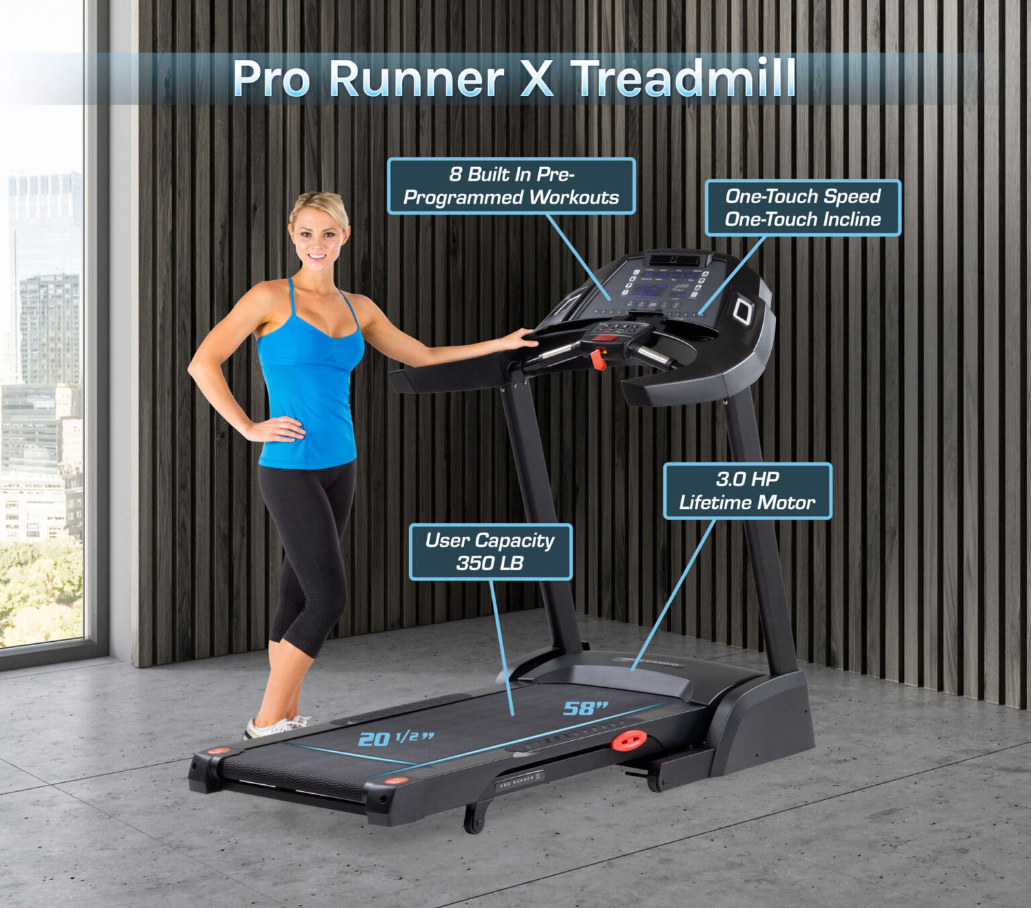 3G Cardio Pro Runner X Treadmill