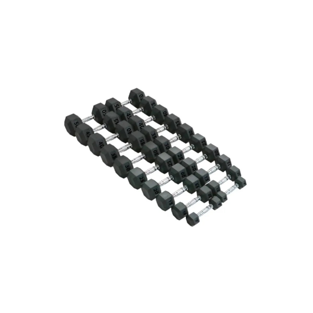 Paradigm Rubber Hex Dumbbell Sets