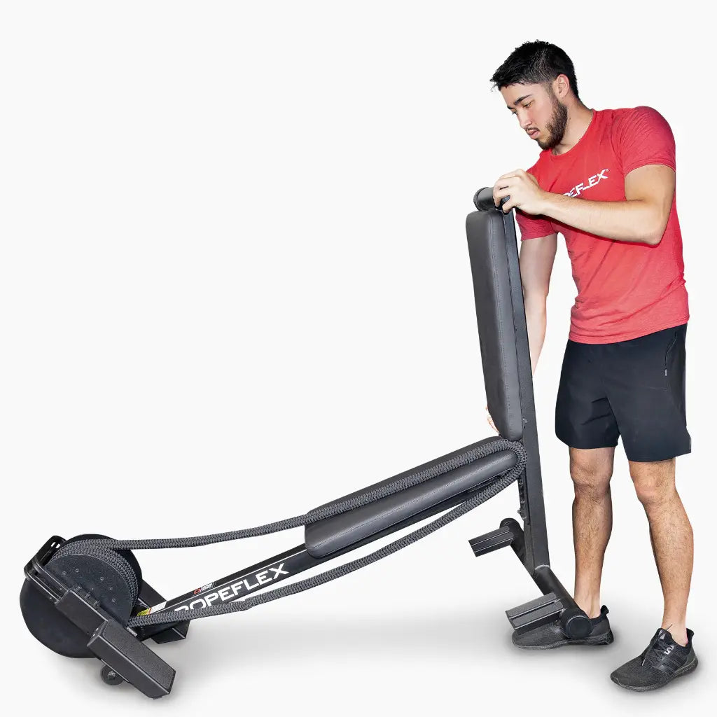RX2300 DUAL-POSITION COMPACT ENDLESS ROPE TRAINER WITH DSS PROGRESSIVE RESISTANCE