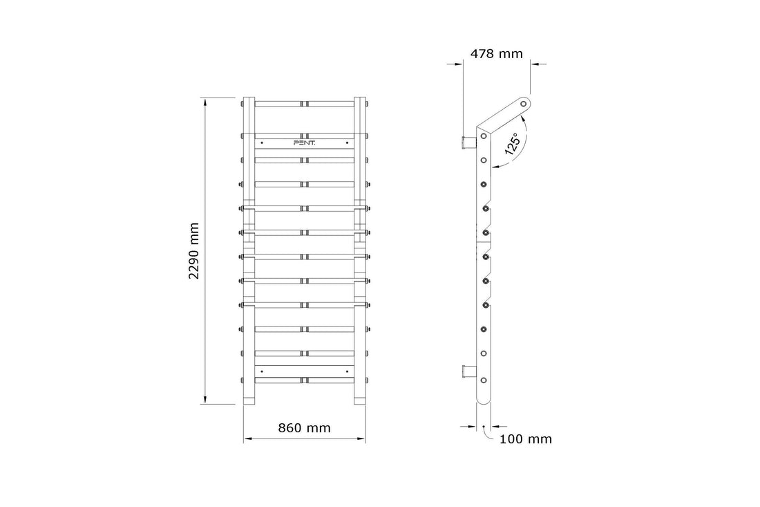 SCALA™ ADVANCE PLUS - Fitness Wall Bar