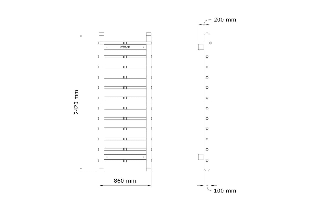 SCALA™ BASIC - Fitness Wall Bar