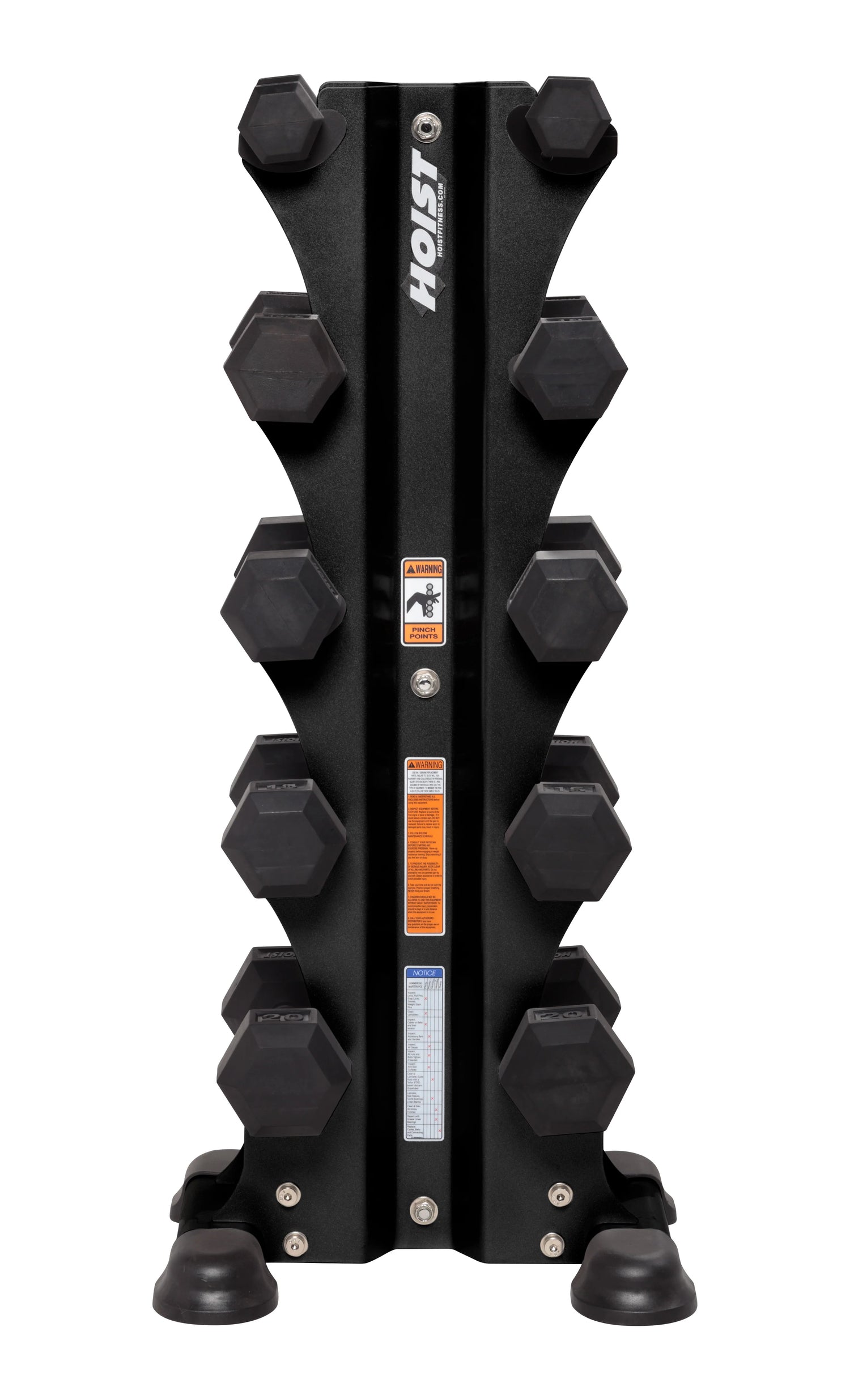 HOIST HF-5459-MB 5 Pair Vertical Dumbbell Rack