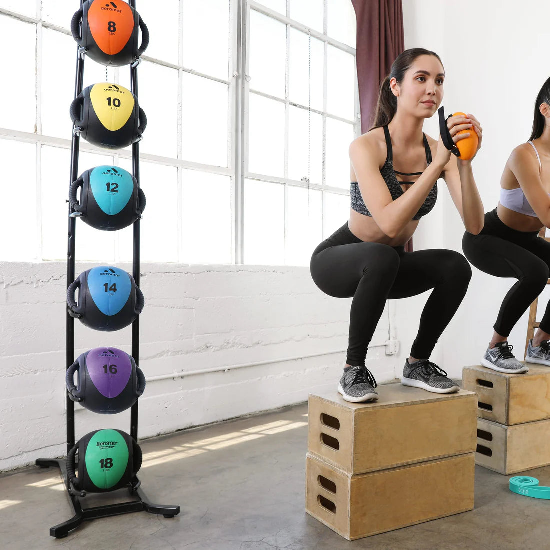 Aeromat Medicine Ball Rack